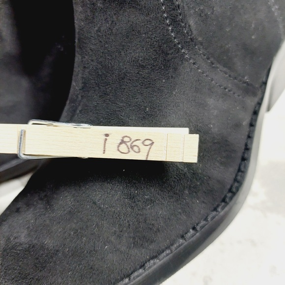 NEW DV Dolce Vita Tall Boots Women 7 Black Suede Leather Western Chic - Picture 11 of 11